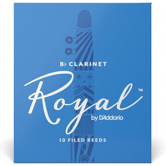 Royal Bb Clarinet Reeds - Reeds for Clarinet - Strong Spine - Works Well for Classical & Jazz - Clarinet Reeds