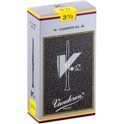 Vandoren CR1935 Bb Clarinet V.12 Reeds, Thicker Heel With Longer Palette