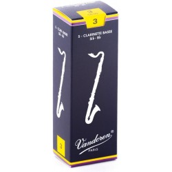 Vandoren CR123 Bass Clarinet Traditional Reeds, Extremely Flexible