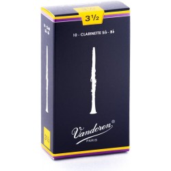 Vandoren Traditional Bb Clarinet Reeds，available for all clarinets and Saxophones in various strengths