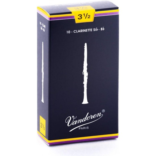 Vandoren Traditional Bb Clarinet Reeds，available for all clarinets and Saxophones in various strengths