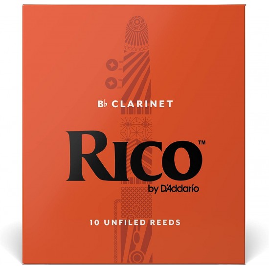 D’Addario Woodwinds Bb Clarinet Reeds - Thinner Vamp Cut & Unfiled For Ease Of Play, Traditional Blank For Clear Sound - Clarinet Reeds