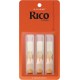 Rico by D'Addario Bb Clarinet Reeds - Reeds for Clarinet - Thiner Vamp Cut & Unfiled for Ease of Play, Traditional Blank for Clear Sound - Clarinet Reeds