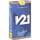 Vandoren CR803 Bb Clarinet V21 Reeds，ability to handle large interval leaps efficiently with an even rich tone.