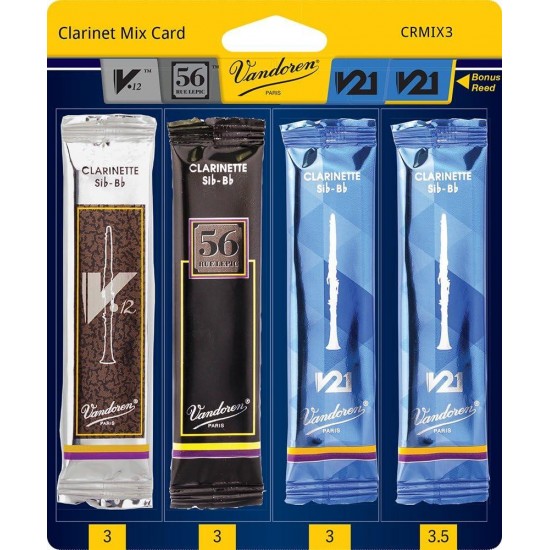 Vandoren CR803 Bb Clarinet V21 Reeds，ability to handle large interval leaps efficiently with an even rich tone.