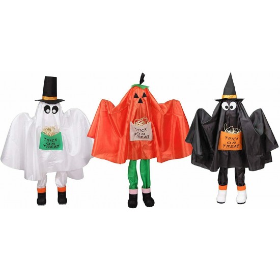 3Ft Tall Halloween Indoor Outdoor Yard Decor Spooky Ghost Kids Figure Sculptures