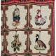 1999 NEW Christopher Radko LIBRARY 12 DAYS OF CHRISTMAS ORNAMENTS Tapestry Throw