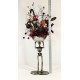 TALL SKELETON BOWL CENTERPIECE HALLOWEEN PARTY DECORATION ARRANGEMENT 33” TALL