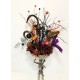 TALL SKELETON BOWL CENTERPIECE HALLOWEEN PARTY DECORATION ARRANGEMENT 33” TALL