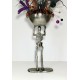 TALL SKELETON BOWL CENTERPIECE HALLOWEEN PARTY DECORATION ARRANGEMENT 33” TALL