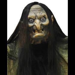 Talking LifeSize ANIMATED TOWERING WITCH Halloween Haunted House Prop Decoration