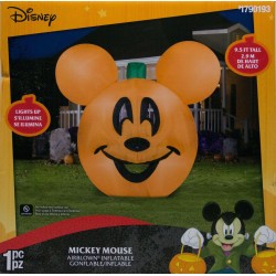 Gemmy Disney 9.5 ft Halloween Mickey Mouse Jack O Lantern Pumpkin Inflatable NIB