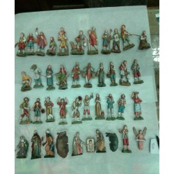 41 nativity shepherds crib pastori landi 10 cm plastica moranduzzo italy