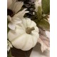 Autumn Pumpkin Centerpiece, Fall White Pumpkin And Sunflower Tabletop Decor