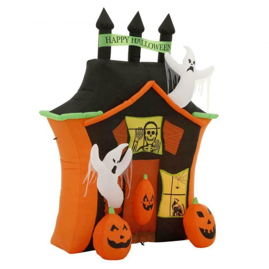 Halloween Gemmy 9 ft Haunted Ghost House Scene Airblown Inflatable NIB