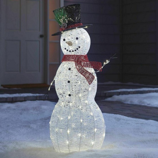 NEW - Philips 120 LED Christmas Glitter Snowman Pure White - 42