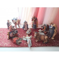 Kirkland Signature Nativity Set 13 Piece Hand Painted Christmas Home Decoration