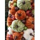 NEW FALL THANKSGIVING HALLOWEEN VELVET PUMPKINS 17” TREE CENTERPIECE TABLE DECOR