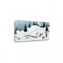 Christmas Valley Snowman by David Carter Brown, Gallery Wrap