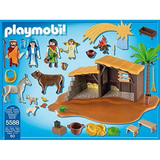 Playmobil 5588 Christmas Nativity Stable with Manger