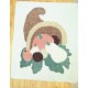 Cornucopia Thanksgiving Fall Autumn Horn of Plenty vegetable pumpkin area rug