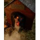 2.8' Possessed Dog & Doghouse Motion Activated Animatronic Halloween Decoration