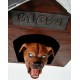 2.8' Possessed Dog & Doghouse Motion Activated Animatronic Halloween Decoration