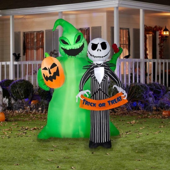 Jack Skellington Oogie Boogie Nightmare Before Christmas Airblown Inflatable