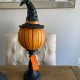 Pumpkin-Head Jack-O-Lantern LED Light Up Pedestal Lamp Halloween Huge 20