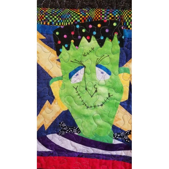 Creepy Halloween Quilted Banner