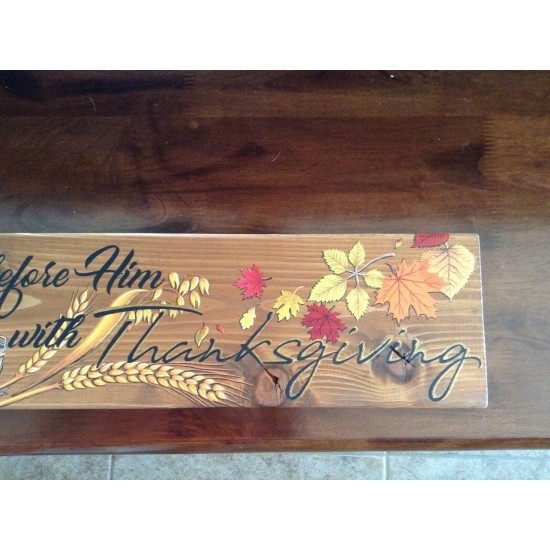 Thanksgiving Painting Craft Wooden Sign Autumn Home Decor Fall Artwork