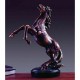 Standing Horse Bronze Plated Resin Sculpture - 21x9x17 in.