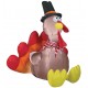 Air Blown Pilgrim Turkey Thanksgiving Self-Inflating LED Lighted Yard Decor 5-Ft