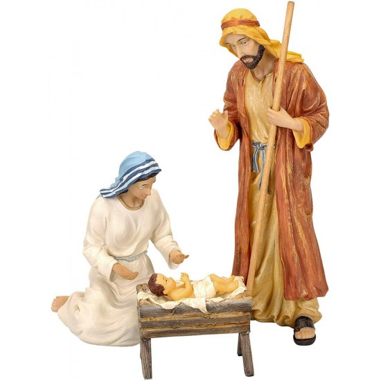 Nativity Scene Set 11-Piece 7-Inch Christmas Baby Jesus Holy Family Three Kings