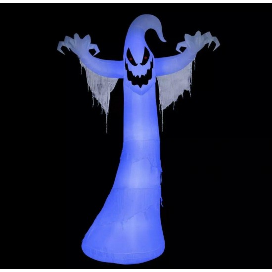 12 ft Inflatable Airblown Ghoul Ghost Short Circuit Light Effect Halloween Decor