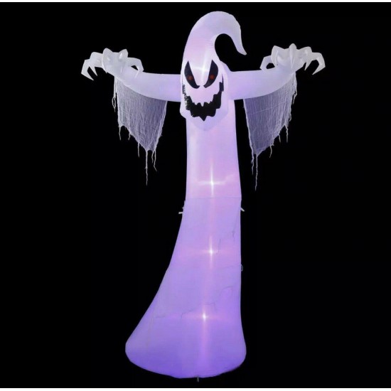 12 ft Inflatable Airblown Ghoul Ghost Short Circuit Light Effect Halloween Decor