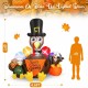 YUNLIGHTS 6FT Thanksgiving Inflatable, Colorful Thanksgiving Outdoor Decoration