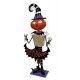 5ft Tall Metal Pumpkin Head Witch 'Happy Halloween' Figurine Decoration