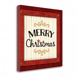 Merry Christmas by Jennifer Pugh, Gallery Wrap Canvas  24