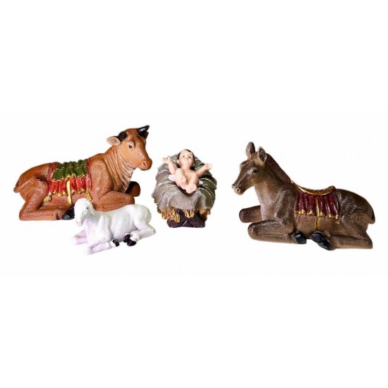 Nativity Set - 11 Nativity Figurines - Baby Jesus, Mary, Joseph,Shepher