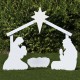 Outdoor Nativity Store Holy Family Set (Large, White)