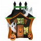 NEW - Gemmy Halloween Airblown Pre Lit Haunted Ghost House 9' FT Tall (No Box)