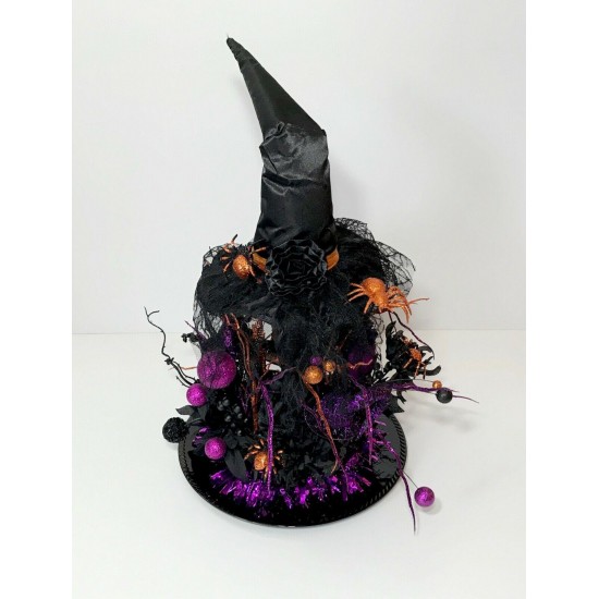 HALLOWEEN WITCH’S HAT CENTERPIECE PARTY DECORATION SPOOKY SCARY ARRANGEMENT NEW