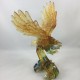 Amore Jewell Flying Eagle figurines ornament Fengshui Liuli Crystal glass gift