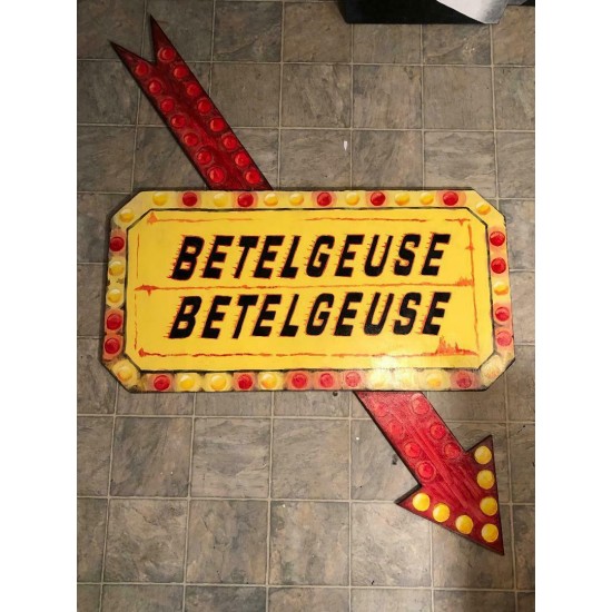 BETELGUESE MARQUEE from BEETLEJUICE 4 FT. TALL HALLOWEEN ...