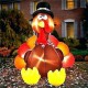 Fat Air Blown Tom Turkey Thanksgiving Self-Inflating LED Lighted Yard Decor 6-Ft