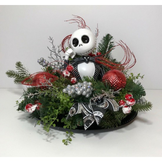 JACK SKELLINGTON NIGHTMARE BEFORE CHRISTMAS CENTERPIECE HALLOWEEN DECORATION NEW