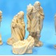 MANGER CRECHE Lepi Italy 8-Wood Figure Jesus Mary Joseph Grodner Tal Val Gardena