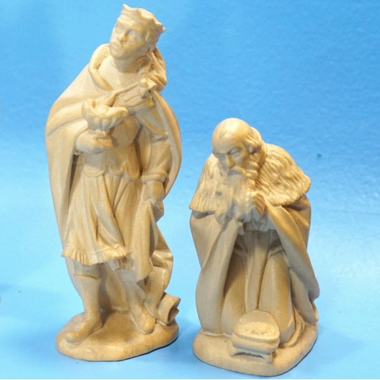 MANGER CRECHE Lepi Italy 8-Wood Figure Jesus Mary Joseph Grodner Tal Val Gardena