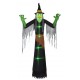 12FT Halloween Airblown Inflatable Witch lighted Short Circuit Gemmy Prop Decor